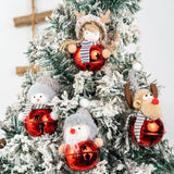 Christmas Ball Hanging Ornaments Xmas Tree Window Pendants Festival Party Decorations Small Bell Merry New Year 2024 Accessories